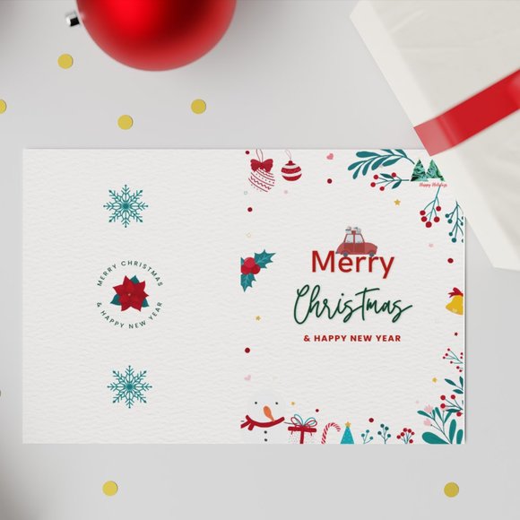 Handmade Variety pack of 4 Christmas Greeting Cards with different designs NWT - Picture 5 of 5